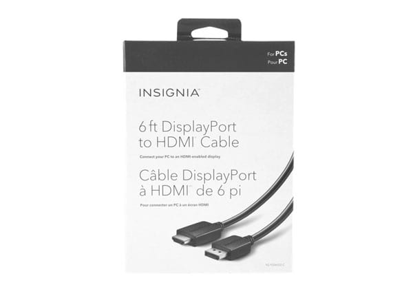Câble DisplayPort vers HDMI de 1,8 m (6 pi) d'Insignia