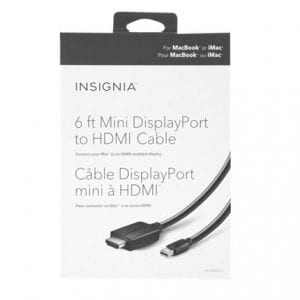 Câble Mini DisplayPort vers HDMI de 1,8 m (6 pi) d'Insignia