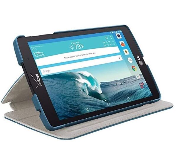 Ensemble d'accessoires pour tablette LG G Pad X8.3 comprenant un étui, un stylet et un protecteur d'écran.